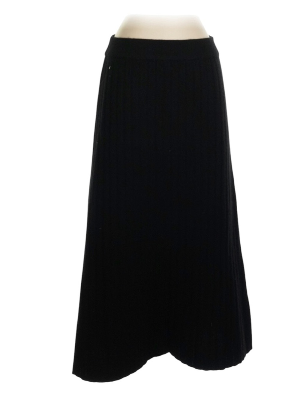 Quince 100% Mongolia Cashmere 2.0 Midi Skirt Size Small Heather Gray Pleated - Picture 2 of 6